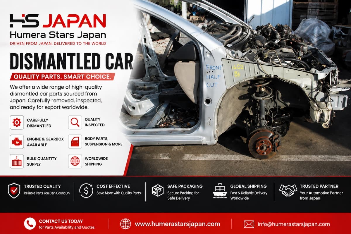 Dismantled Car Parts - HUMERA STARS JAPAN